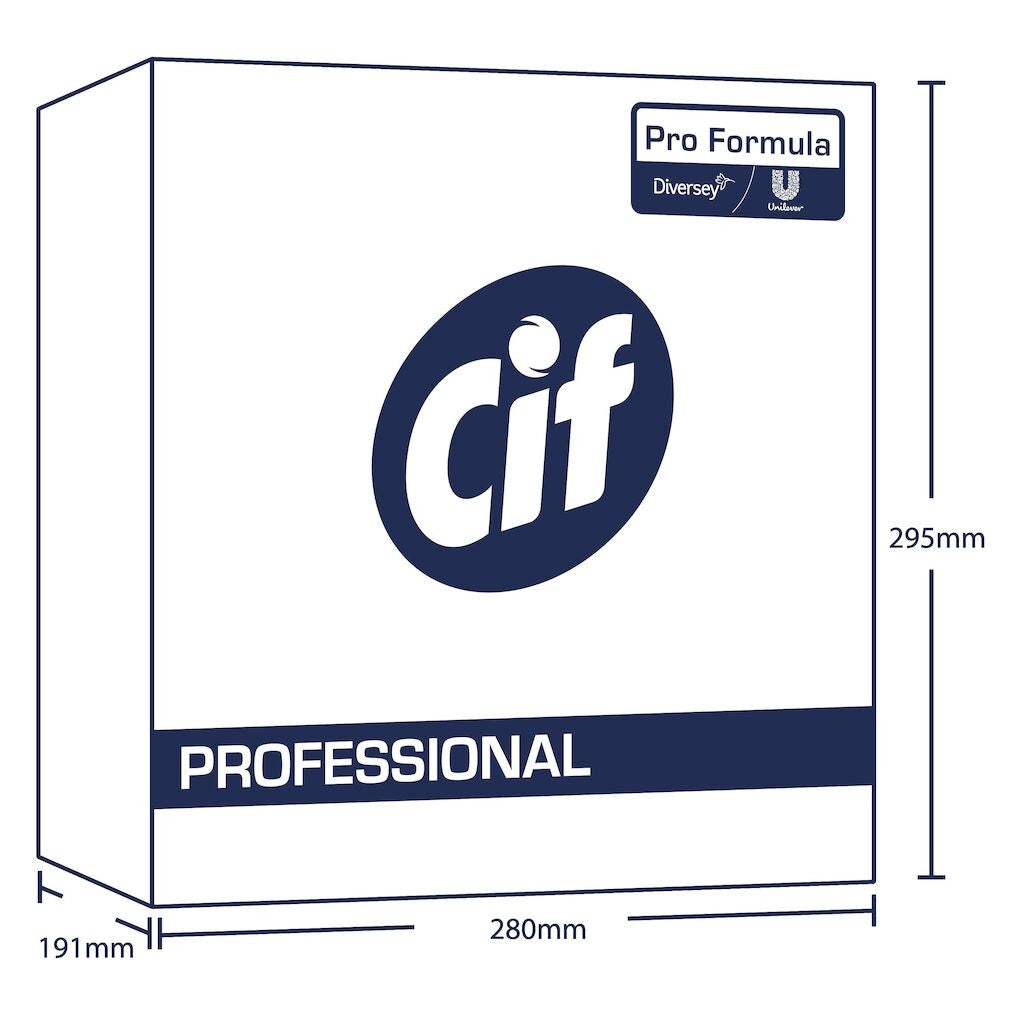 Două recipiente CIF Professional 5 L alăturate, pachet avantajos detergent suprafețe dure