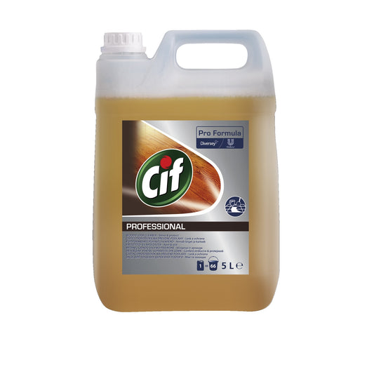 CIF Professional Wood Floor Cleaner – Detergent pentru Pardoseli din Lemn 5 L - vivimall.ro
