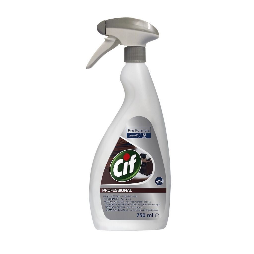 CIF Professional Wood Polish – Crema pentru Mobilier din Lemn 0.75 L - vivimall.ro