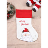 Ciorap Cadouri, culoare alba, imprimeu Mos Craciun, marimea 16x30 cm, Flippy - vivimall.ro