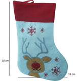 Ciorap Cadouri, culoare alba, imprimeu Rudolf, marimea 16x30 cm, Vivimall - vivimall.ro