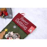 Ciorap Cadouri,Flippy,cu model elf,verde, marimea 20x40 cm, textil, interior - vivimall.ro