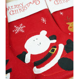 Ciorap Cadouri, Flippy,cu model Mos Craciun, rosu, marimea 20x40 cm, textil, interior - vivimall.ro