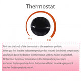 Convector Electric Clasic, Vivimall, 2000W, 3 Trepte de Putere, Termostat, 53x19.8x38 cm, Alb - vivimall.ro