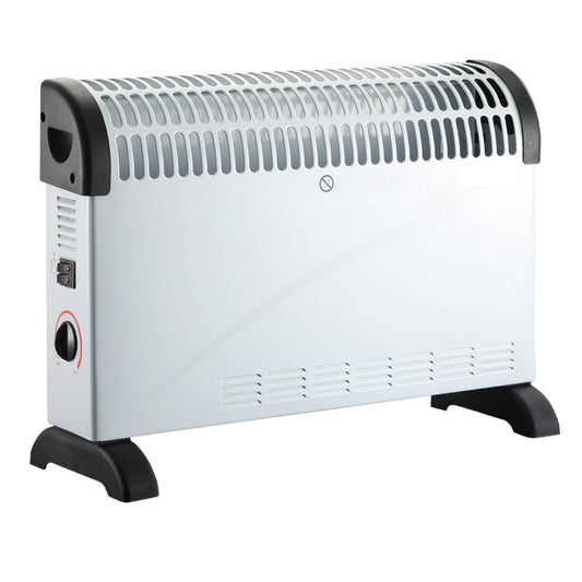 Convector Electric Clasic, Vivimall, 2000W, 3 Trepte de Putere, Termostat, 53x19.8x38 cm, Alb - vivimall.ro