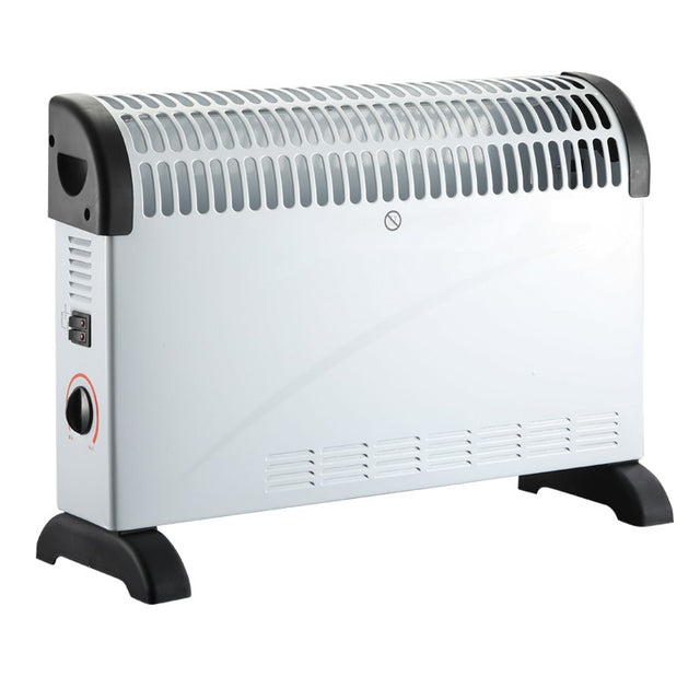 Convector Electric Clasic, Vivimall, 2000W, 3 Trepte de Putere, Termostat, 53x19.8x38 cm, Alb - vivimall.ro