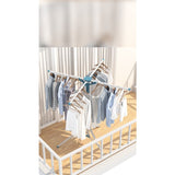 Uscator de  Rufe, Vivimall, Tip Umbrela, Pliabil, Telescopic, pentru Interior-Exterior, cu Patru Tije, Picior Anti-Alunecare, Inaltime Ajustabila, 108 pana la 165 cm - vivimall.ro