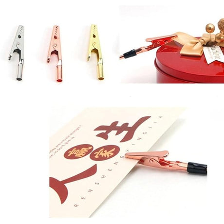 Clema mini pentru fixarea bijuteriilor, Vivimall, din Metal, Ajutor pentru Bratari, Incuietori, Fermoare, Ajustare, Clema pentru Gura, 15.5 cm, Argintiu - vivimall.ro