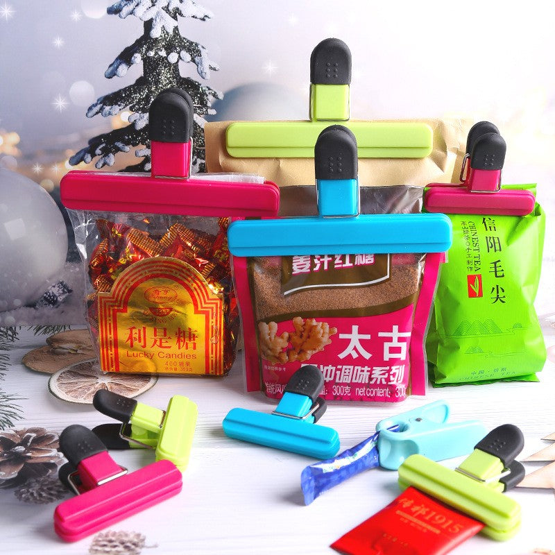 Cleste Multifunctional pentru Sigilarea Pungilor, Vivimall, din Plastic, Mentine Alimentele Proaspete, 7x6.5 cm, Verde - vivimall.ro