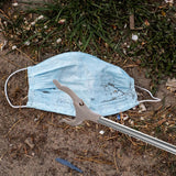 Cleste pentru Colectarea Deseurilor, Flippy, din Metal si Plastic, 77.5 cm, Fara Maini Murdare, Gri - vivimall.ro