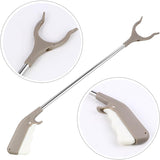 Cleste pentru Colectarea Deseurilor, Flippy, din Metal si Plastic, 77.5 cm, Fara Maini Murdare, Gri - vivimall.ro