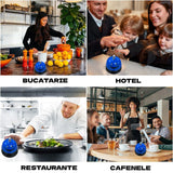 Multifunkcionális fém csengő, mosolygós arccal, recepció, étterem, kávézók