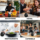 Multifunkcionális fém csengő, mosolygós arccal, recepció, étterem, kávézók