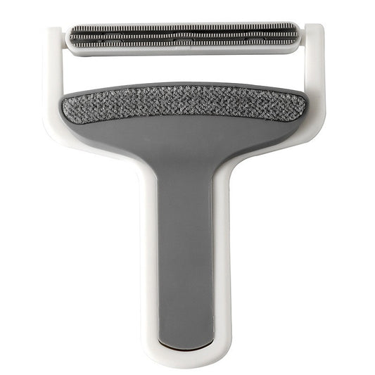 Perie de Indepartarea a Parului si Scamelor, Vivimall, 12 x 15 cm, Maner Confortabil, Alb/Gri - vivimall.ro