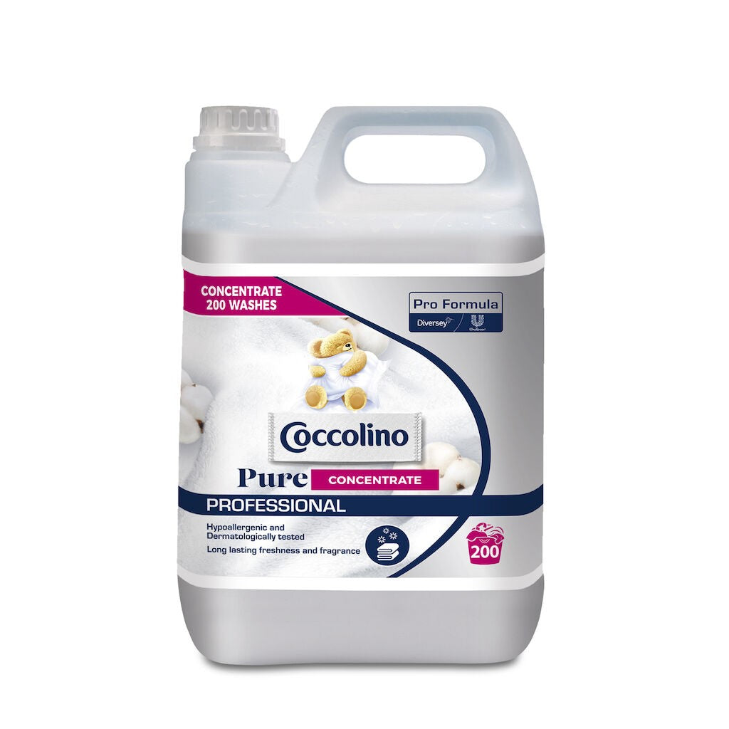 Coccolino Professional Pure Concentrated – Balsam Concentrat de Rufe, 5 L - vivimall.ro