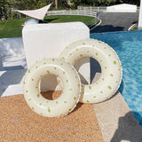 Colac De Inot Gonflabil Pentru Copii, Galben, Model Cu Lamai, Diametru 66 Cm - vivimall.ro