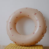 Colac de inot gonflabil pentru copii, Portocaliu, Model cu cirese, Vivimall, diametru 70 cm - vivimall.ro