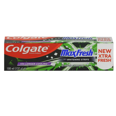 Pasta de Dinti cu Carbune, Colgate, Max Fresh Bamboo Charcoal, 100 ml - vivimall.ro