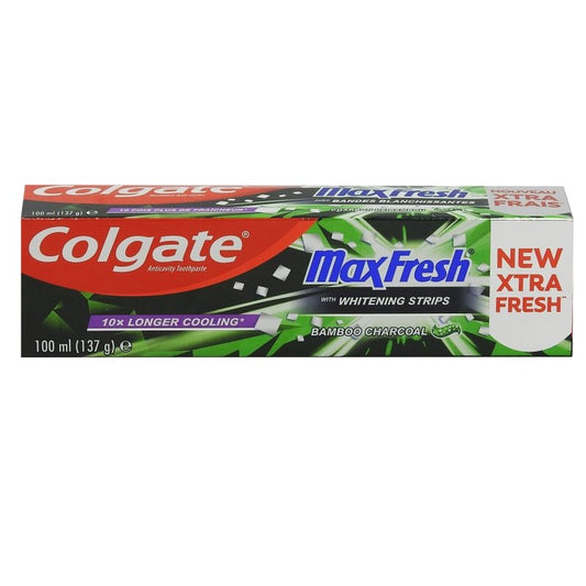 Pasta de Dinti cu Carbune, Colgate, Max Fresh Bamboo Charcoal, 100 ml - vivimall.ro