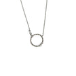 Colier Argint 925, Cerc Rasucit cu Zirconii 41 cm - vivimall.ro
