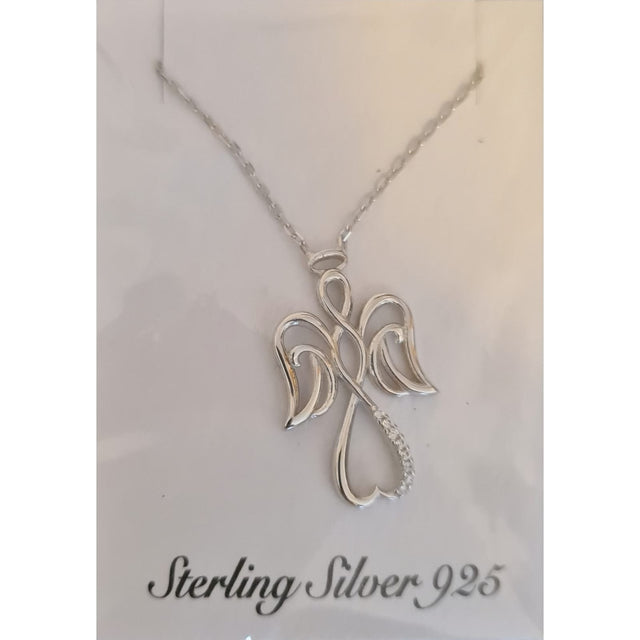 Colier Argint 925 Inger Impletit, cu Zirconiu, Alb - vivimall.ro