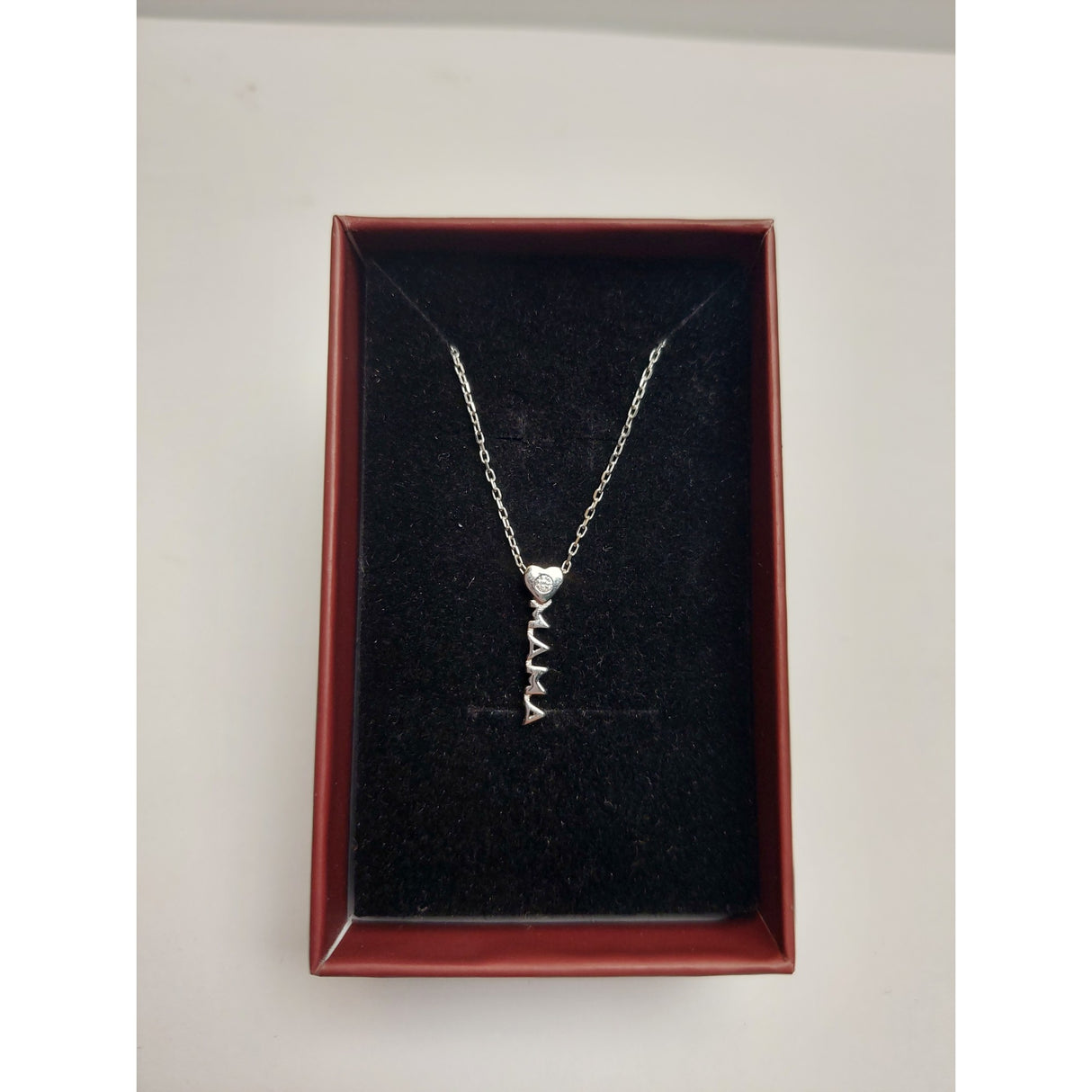925 Sterling Ezüst Nyaklánc Mama C110, Jolie Ezüst, 1.9G