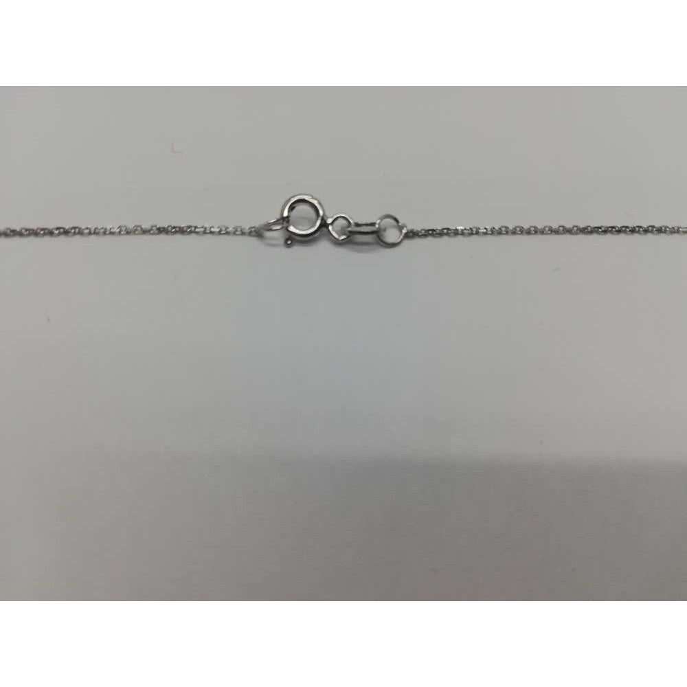 925 ezüst nyaklánc érme medállal, ródiumozott, 46 cm
