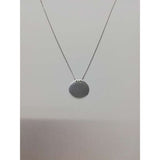 925 ezüst nyaklánc érme medállal, ródiumozott, 46 cm