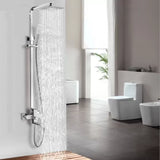 Coloana De Dus, Inox, Para Patrata, Efect Ploaie, 3 Functii, Montare Pe Perete, Satinat, Accesorii Incluse - vivimall.ro
