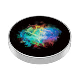 Spinner giroscopic metalic Flippy Coddington's Nebula din oțel inoxidabil, vedere frontală, 3.8 cm