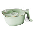 Cutie de Depozitare a Condimentelor, Vivimall, de Uz Casnic, cu Maner Stabil, cu Capac, 4 Compartimente Principale, 21 x 14 x 10 cm, Verde - vivimall.ro