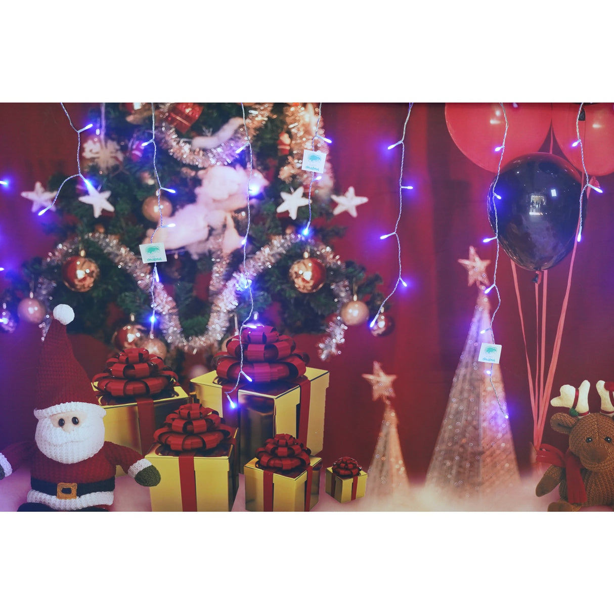 Instalație Crăciun Franjuri 143 LED | LuminaFest