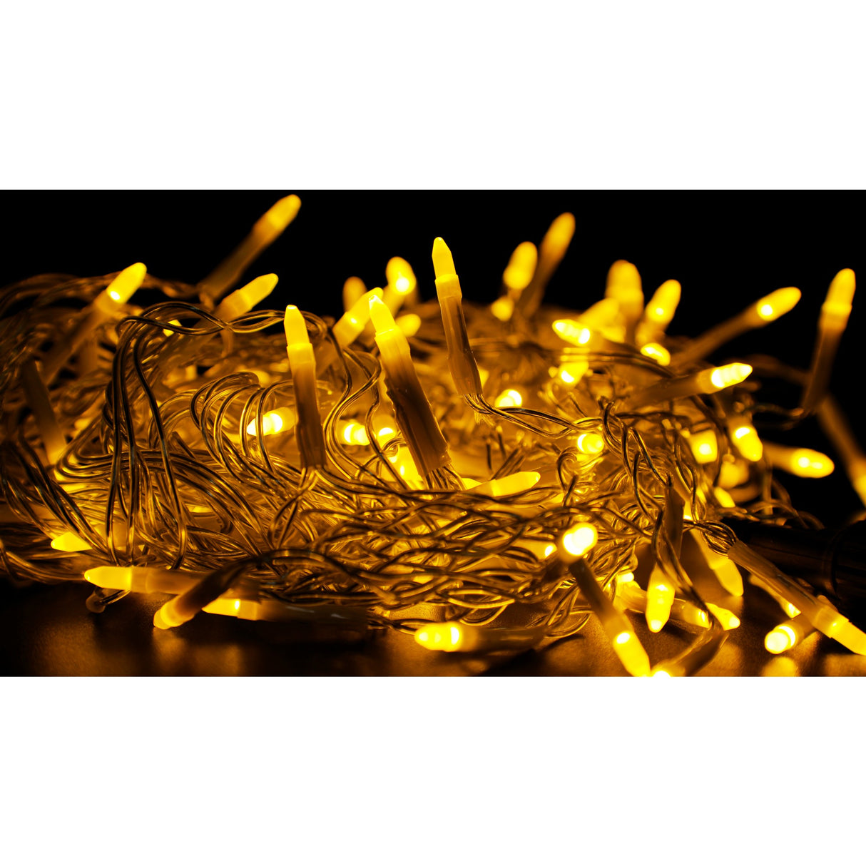 Sectiune Instalatie de Craciun, Vivimall®, Tip Turturi, Fara Alimentator, 5m, 143 LED-uri, 8 Jocuri de Lumini, Fir Transparent, Lumina Alb Cald, IP44, Interconectabila - vivimall.ro