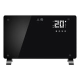 Convector Electric, Flippry, 2000W, Wi-Fi, Termostat, afisaj LED, Touch Screen, Control din Telefon, 82.3x12x45.6 cm, Negru - vivimall.ro