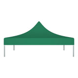 Copertină Flippy verde montată pe pavilion de grădină 3x3 m, protecție UV