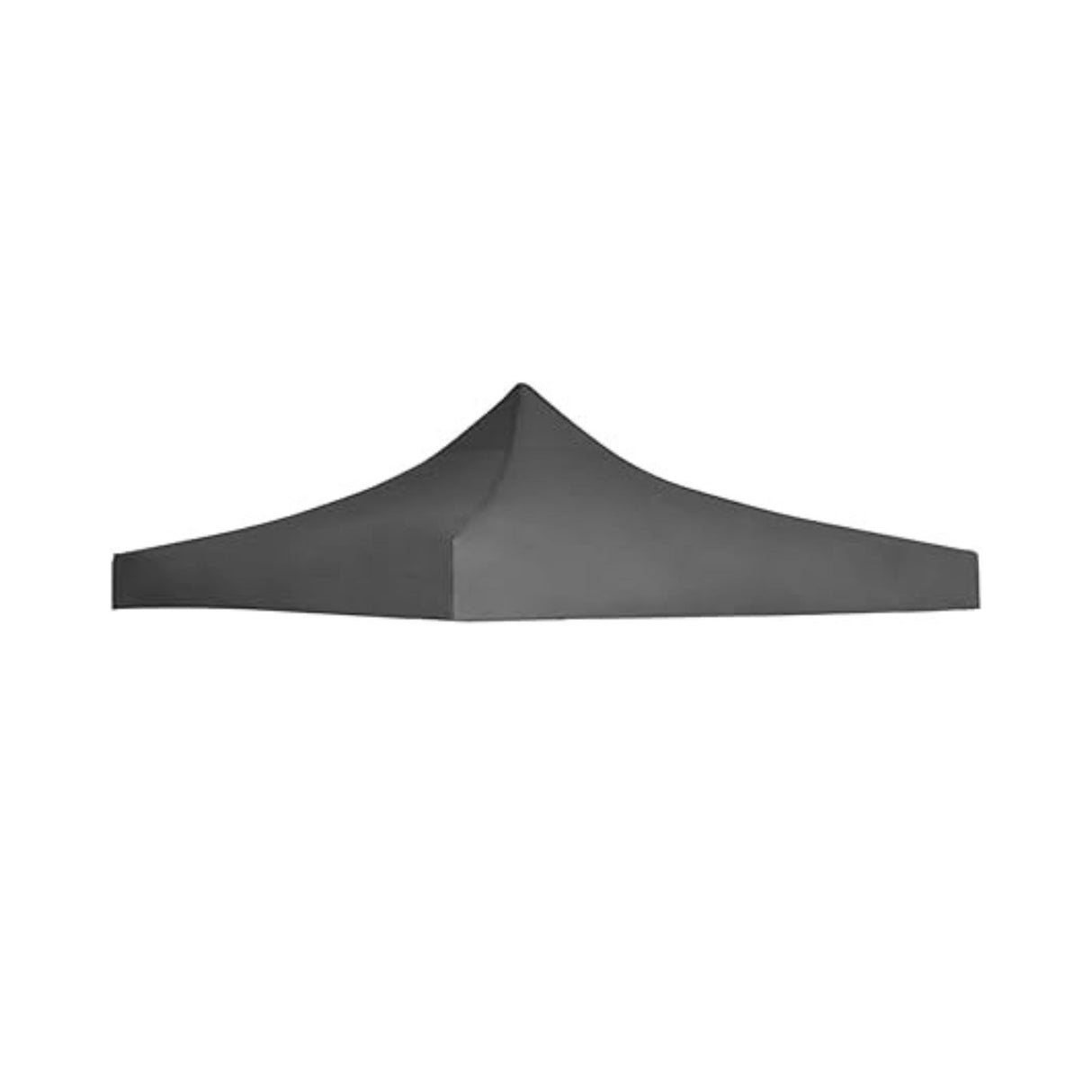 Copertină pavilion Flippy 3x3 m din material 420D gri, vedere frontală cu design pliabil