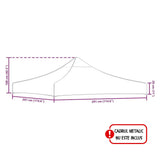 Detaliu cusături și rezistență material 420D copertină pavilion Flippy 3x3 m albastru