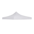 Copertină pavilion Flippy 3x3 m albă, material 420D, vedere frontală cu structura desfășurată