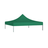 Copertină pavilion Flippy 3x3 m verde, material 420D rezistent, vedere frontală