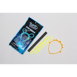 Cordeluță fluorescentă galben Vivimall pe fundal festiv, accesoriu ideal pentru evenimente tematice