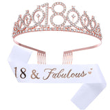 2 db-os rózsa és szalag korona szett 18Mesés | Fabulous18 2