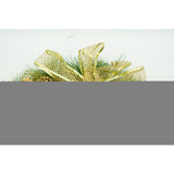 Coronita de Craciun pentru usa, Verde-Auriu, 40 cm, PVC, Artificiala, Decorata, Interior/Exterior, Flippy - vivimall.ro