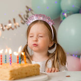 Coronita Decorativa pentru Petreceri, Vivimall, Tema Aniversare, Model Happy Birthday, Marime Universala, Rose - vivimall.ro