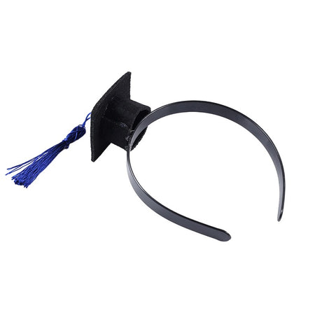 Coronita pentru Absolvent, Vivimall, Bentita cu Toca, Marime Universala, Tematica Absolvire, Negru-Albastru - vivimall.ro