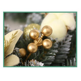 Coronita pentru Craciun Vivimall, 50 cm, din brad artificial, decorata cu conuri, globulete, flori, Multicolor - vivimall.ro