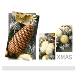 Coronita pentru Craciun Vivimall, 50 cm, din brad artificial, decorata cu conuri, globulete, flori, Multicolor - vivimall.ro