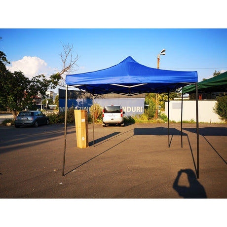 Cort Pavilion 3X3M Pliabil Cadru Metal Pentru Curte, Gradina, Evenimente - vivimall.ro