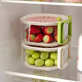 Cos de Scurgere pentru Fructe 2 in 1, Flippy, din Plastic durabil, Filtru Telescopic, Scurgator de Fructe si Legume, pentru uz Casnic, 15 x 15 x 8.5 cm, Roz/Bej - vivimall.ro