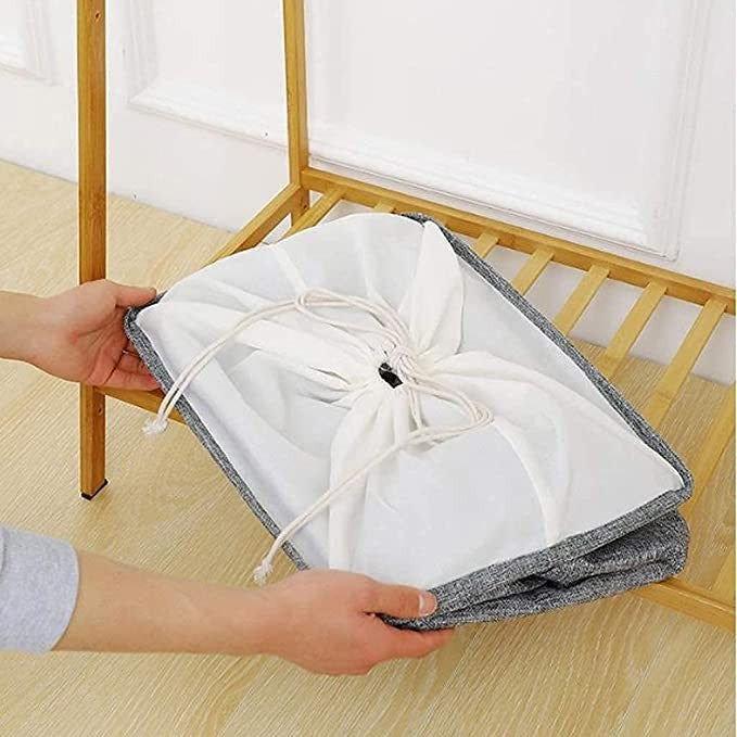 Cos de rufe, Vivimall, 72 L, Textil, 30x40x60 cm, Albastru, Cu imprimeu - vivimall.ro