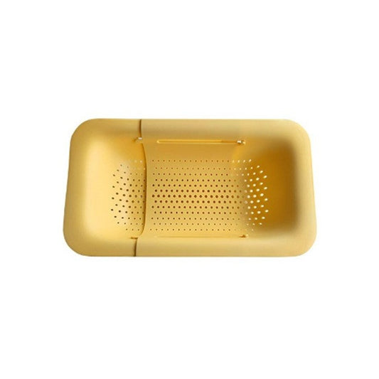 Cos pentru Scurgere Chiuveta de Bucatarie, Vivimall, Plastic, Telescopic, 36x20x5 cm, Galben - vivimall.ro